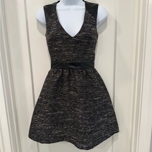 H&M Black Dress tweed XS US 2